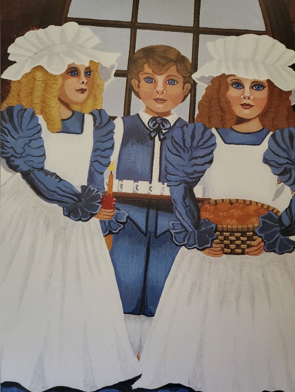 Cookie Hartley 1994 Folkart  Signed Numbered Art Print "Sweet Little Dieners"